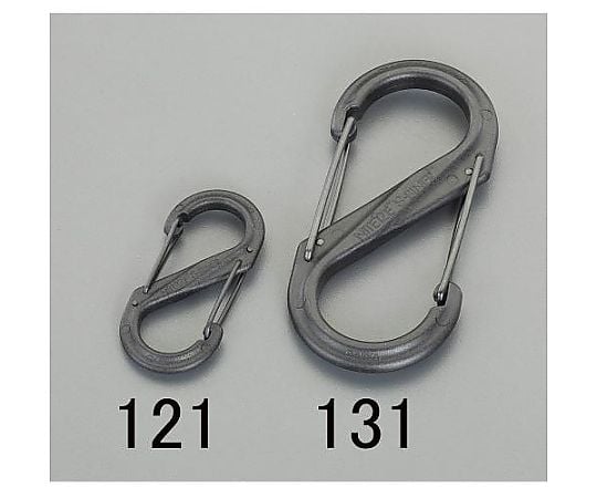 89x41mm Ｓカンスナップフック(黒)