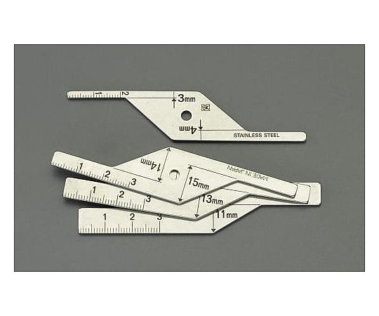 溶接ルート間隔限界ゲージ(ｽﾃﾝﾚｽ製)