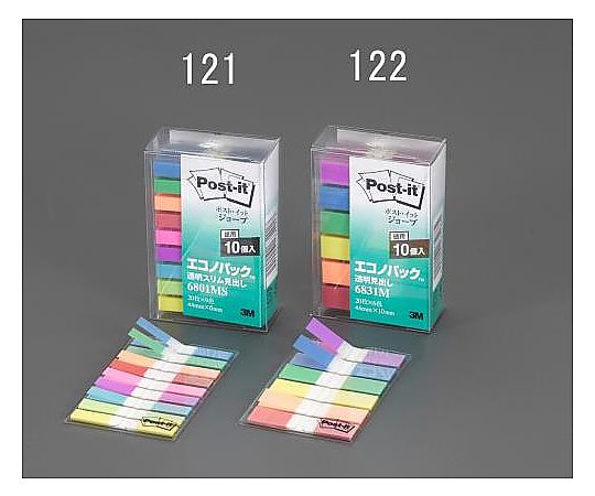 6x44㎜ 粘着見出しラベル(20枚x10個/9色)