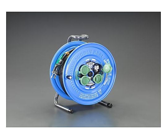 AC125V/15A/20m コードリール(防雨･ｱｰｽ付)