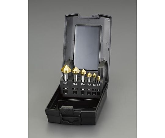 6.3-20.5mm ｶｳﾝﾀｰｼﾝｸ(6本組･HSS･TiNｺｰﾄ)