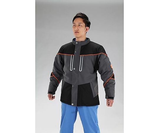 [XL] 防寒ジャケット (黒/灰)