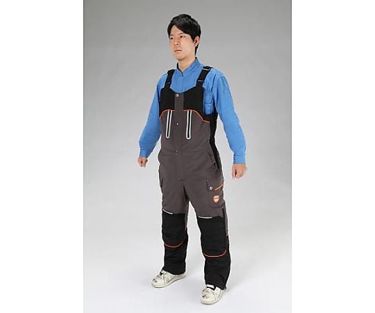 [LL] 防寒オーバーオール(黒/灰)