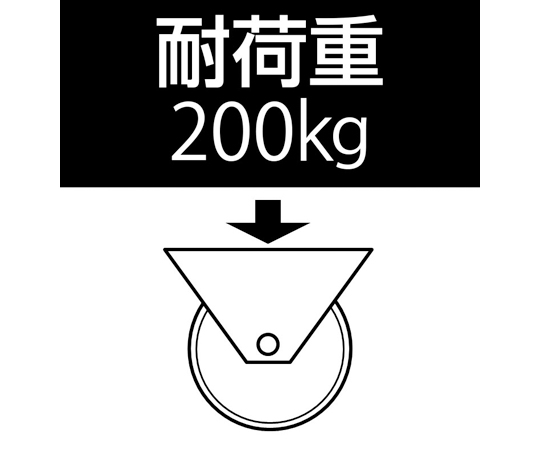 63-3298-55 100mm ｷｬｽﾀｰ(自在金具・帯電防止/ﾌﾞﾚｰｷ付) EA986HE-21