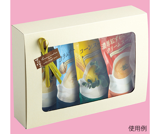 無地窓付ギフトBOX　26×6×18.5cm　10枚　61-548-5-2