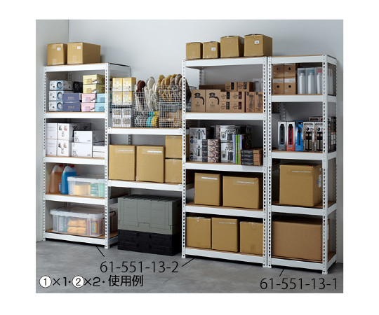 METAL＆WOODRACK　5段　幅51cm　ホワイト