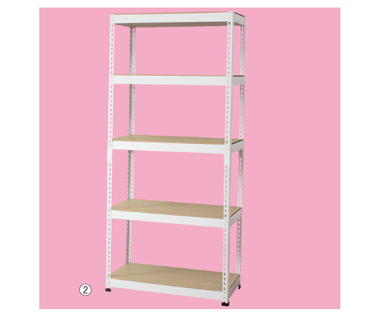 METAL＆WOODRACK　5段　幅81cm　ホワイト