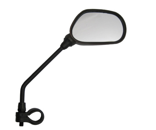サイクルミラー　反射板付　右用　ブラック