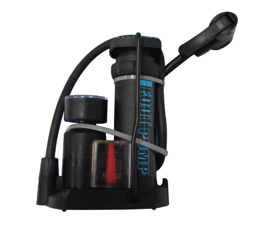 ゲージ付ミニフットポンプ　ブラック