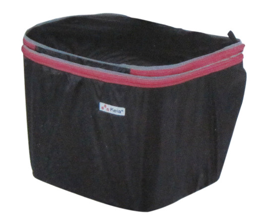 2段前カゴカバー　ブラック