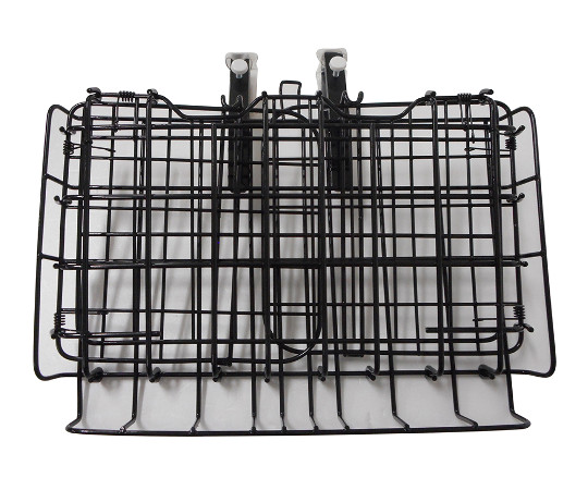 折りたたみ自転車用ワンタッチ折りたたみバスケット　ブラック