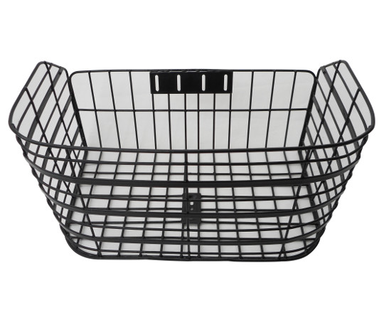 ワイドワイヤーカゴ　スポーツ車用　ブラック