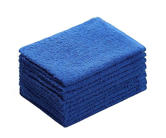 ダークカラーおしぼりタオル ブルー 1ケース（10枚×20袋入）