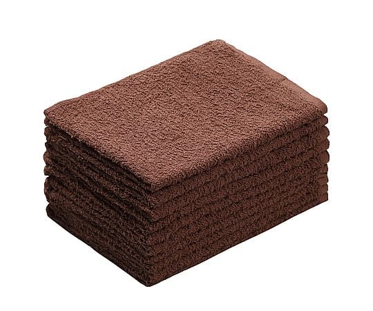 ダークカラーおしぼりタオル ブラウン 1ケース（10枚×20袋入）