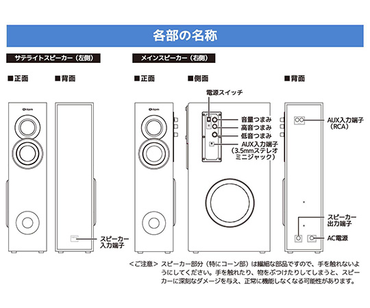 取扱を終了した商品です］キュリオム タワー型 アンプ内蔵ダブル