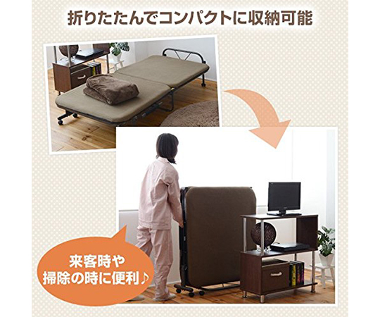 現在受注を停止している商品です］折りたたみベッド シングル クワゾメ