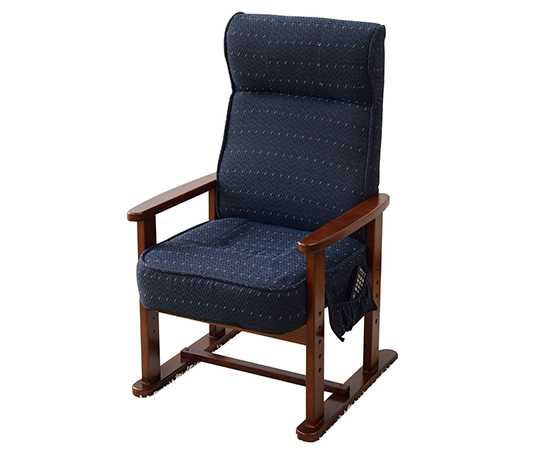 63-3969-49 レバー式 ポケットコイル 高座椅子 ブルー PTZ-55(BL