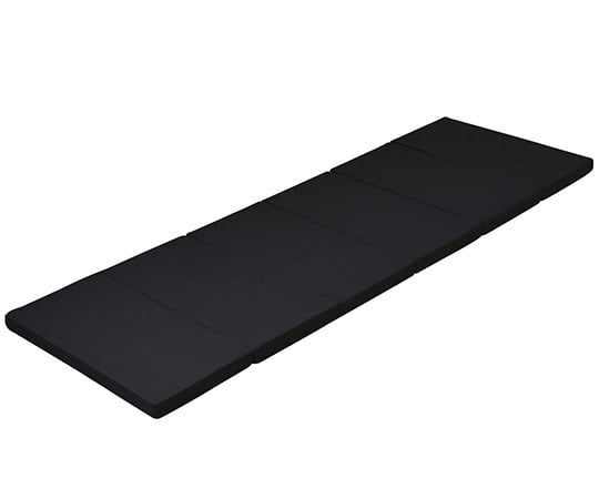 全面かため　高硬度コンパクト6つ折りマットレス　60cm　ブラック