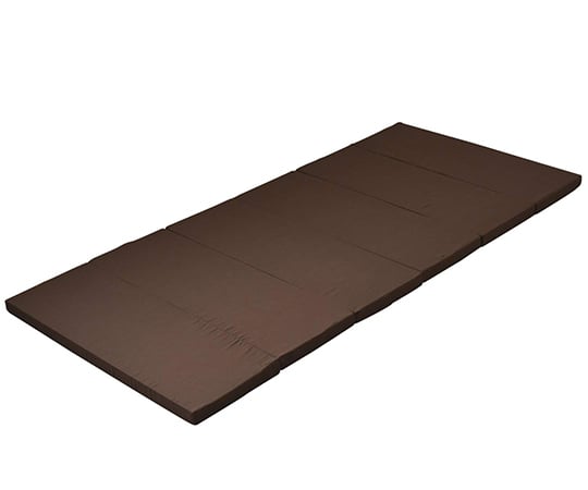 全面かため　高硬度コンパクト6つ折りマットレス　80cm　ブラウン
