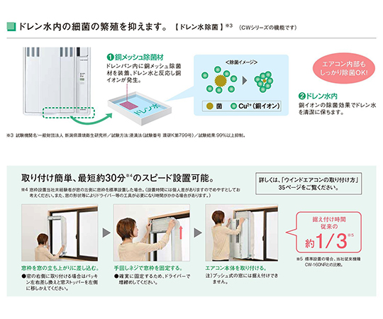 取扱を終了した商品です］ウインドエアコン 冷房専用タイプ（4～6畳用