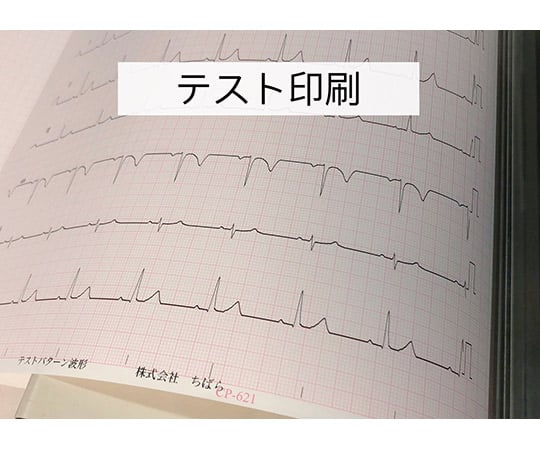 63-4062-40 心電図記録紙 幅210mm×長100m/折295mm（折り畳み型