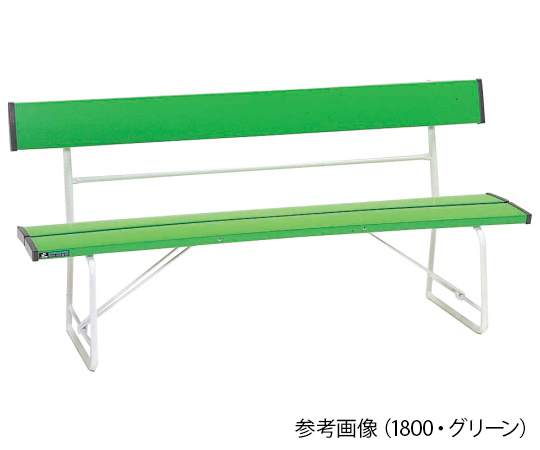 ロビーベンチ（背無し・木目調）　ライムグリーン ナビス（アズワン） aso 7-8014-03 医療・研究用機器