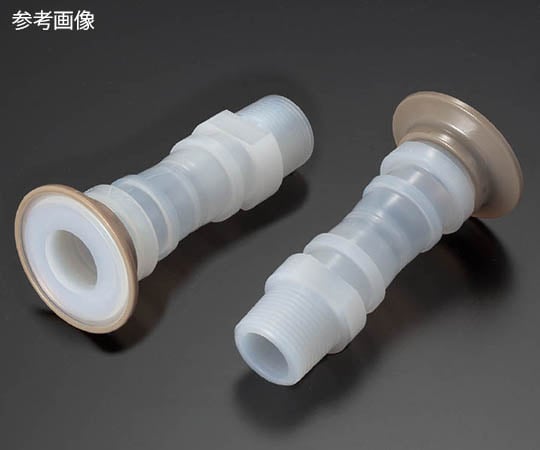 フッ素樹脂（PFA）サニタリーヘルール×おねじジョイント　1.5S×R1　NR2119-007