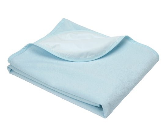 Ci　防水シーツ　綿パイル　サックスブルー