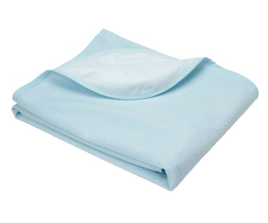 防水シーツ　スムース　サックスブルー