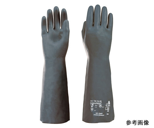 63-4169-21 耐酸・耐アルカリ手袋 カマプレン 1双/袋 サイズ9（L） 726-09