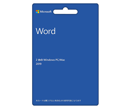 63-4200-46 【53%OFF!】 取扱停止 Microsoft 一部予約 Word 2019 最新 永続版 カード版 WORD2019 Windows10対応 PC2台 U