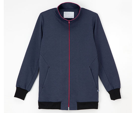 ジップアップブルゾン　ネイビー+ピンク　L