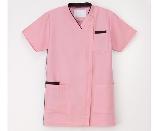 男女兼用スクラブ　ピンク　L