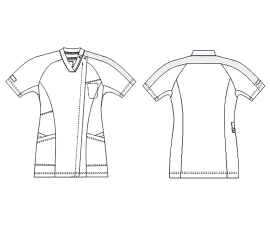 女子スクラブ　Tネイビー　EL