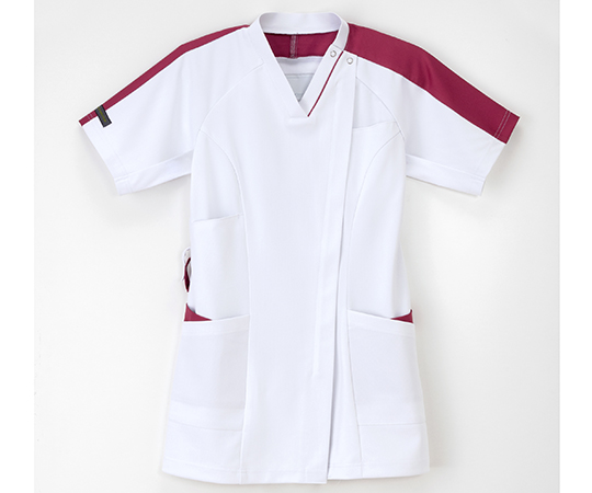 女子スクラブ　Tバーガンディ　L