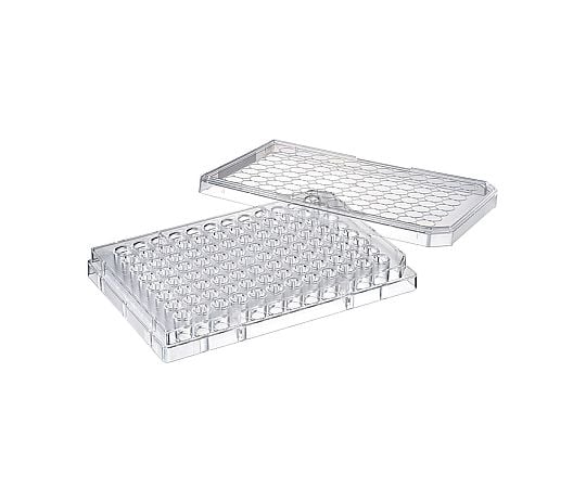 96ウェル平底プレート380ul　フタ付　個別滅菌