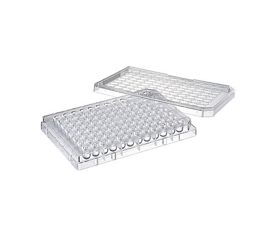 63-4217-10 96ウェルU底プレート330ul フタ付 個別滅菌 196-96US