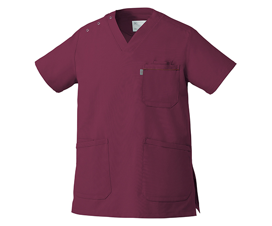 男女兼用スクラブ　ワイン　LL