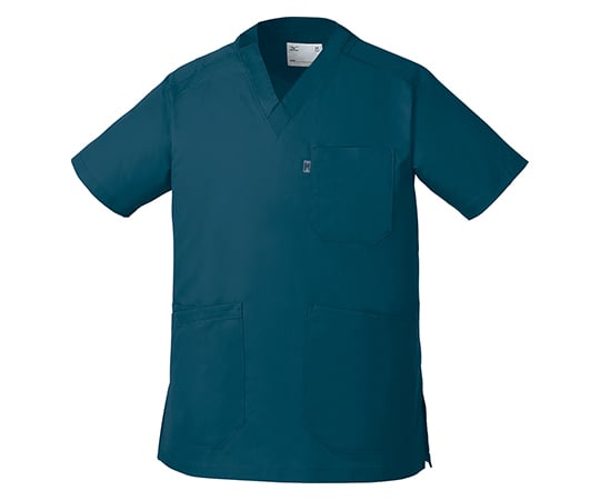 男女兼用スクラブ　ブルーコーラル　L