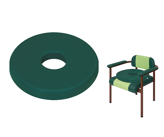 円座クッション　直径40×高さ5cm　クリーム