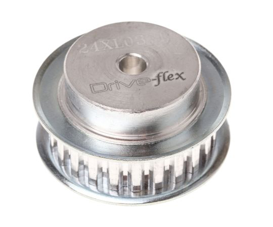 タイミングベルトプーリー　24歯　5.08mmピッチ　ボア6mm　ハブ径30mm