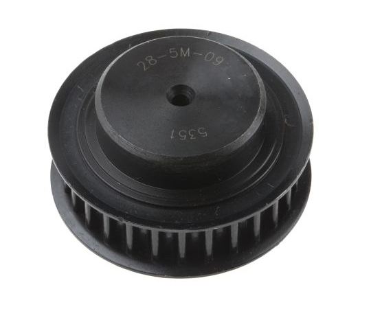 タイミングベルトプーリー　28歯　5mmピッチ　ボア6mm　ハブ径30.5mm