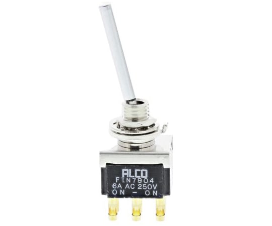 TE　Connectivity　トグルスイッチ　DPDT　On-On