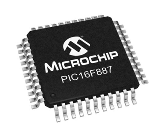 63-4613-22　マイコン　8ビット　RISC　PIC16F　20MHz　8192ワード　フラッシュ　44-Pin　TQFP　PIC16F887-I/PT