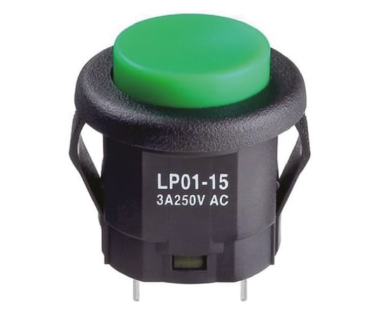 プッシュボタンスイッチ　SPDT　3　A　@　250　V　ac、3　A　@　30　V　dc　On-（On）　パネルマウント