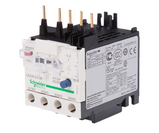 サーマルリレー　TeSysシリーズ　LR2K　8→　11.5　A　250　V　dc　690　V　ac　100　W