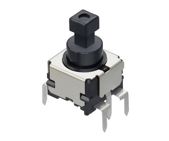プッシュボタンスイッチ 単極双投（SPDT） 1 A ラッチ PCB 1袋（5個入）