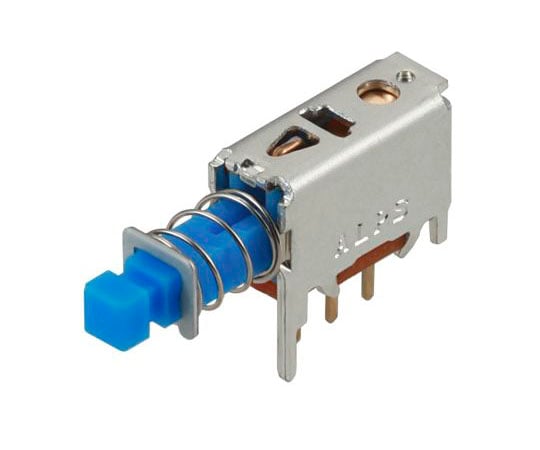 プッシュボタンスイッチ 単極双投（SPDT） 200 mA ラッチ PCB 1袋（5個入）