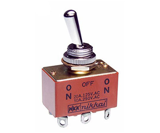 トグルスイッチ　双極双投（DPDT）　On-Off-On