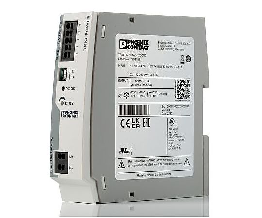 スイッチング電源　（DINレール取付）　出力　10A　12V　dc/